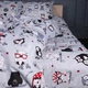 Простынь MirSon Бязь 17-0672 Silver Owlets 150х220 см (2200010182781) - изображение 1