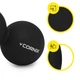 Масажний м'яч Cornix Lacrosse DuoBall 6.3 x 12.6 см XR-0113 Black - зображення 6