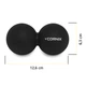 Масажний м'яч Cornix Lacrosse DuoBall 6.3 x 12.6 см XR-0113 Black - зображення 7