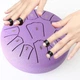 Глюкофон ручной язычковый барабан на 11 нот 16см Tongue Drum Violet музыкальный инструмент для медитации йоги - изображение 4