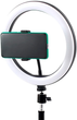 Кільцева світлодіодна лампа UFT TLL04 USB 30 см з тримачем для телефону (UFTTLL04Lamp30) - зображення 2