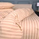 Простынь на резинке MirSon 70x130 см Ranforce Elite 17-0610 Stripe Light Brown (2200008198459) - изображение 1