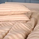 Простынь на резинке MirSon 120x200 см Ranforce Elite 17-0610 Stripe Light Brown (2200008198749) - изображение 6