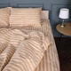 Простынь на резинке MirSon двуспальная 160x190+25 см Stripe 17-0610 Light Brown Бязь (2200008199296) - изображение 6
