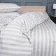 Простынь на резинке MirSon Ranforce Elite 17-0600 Stripe White Gray 70x130x10 см (2200008048419) - изображение 1