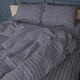 Простынь на резинке MirSon двуспальная 180x200+25 см Stripe 17-0601 Gray Бязь (2200008049287) - изображение 3