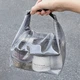 Косметичка из водонепроницаемого материала 35x27.5x15.5см. Серая - изображение 6