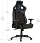Геймерське крісло Cyberlux Hermes Fabric Black Gold (GM-403 B) - зображення 4
