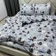 Комплект постельного белья Sweet-Dream Влюбленные коты 150 х 215 см полуторный серый - изображение 2
