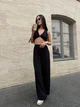 Жіночий літній прогулянковий костюм топ і брюки Uaclothes S Чорний (like33130-133451351) - зображення 1