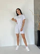 Жіночий літній костюм футболка з шортами Uaclothes 48-52 Сірий (like33094-133081361) - зображення 1