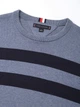 Чоловічий свитер Tommy Hilfiger у смужку синого кольору, розмір L - зображення 3
