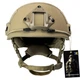 Шолом каска тактична Global Ballistics з системою Wendy FAST Future Assault Helmet NIJ IIIA Олива M-L в кольорі темний койот - зображення 5