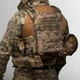 Тактичний жилет - плитоноска в пікселі Warmor gen.3 в максимальній комплектації: підсумки під АК, підсумки граната, сумка сбросу, аптечка, напашник (без плит) - зображення 14