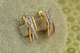 Серьги Xuping Jewelry перекресток с родием 1,7 см золотистые - изображение 1