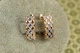 Серьги Xuping Jewelry драпировка с родием 1,6 см золотистые - изображение 1