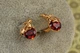 Серьги Xuping Jewelry Вишенки с красным камнем 1,2 см золотистые - изображение 2