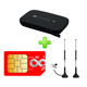 Кишеньковий 4G Wi-Fi роутер Huawei E5373 з акумулятором + 2 антени 4G по 7dbi в подарунок + сімкарта для інтернету Vodafone - зображення 1