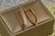 Серьги Xuping Jewelry стрела дорожка из камней с родием 3.5 см золотистые - изображение 2