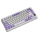 Механічна бездротова (Bluetooth + 2,4G) клавіатура з HOT SWAP Attack SHARK X85PRO, 82 Key, RGB, Win/Mac OS, УКР/АНГЛ, Lavender (X85PL) - изображение 5