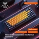 Механічна бездротова (Bluetooth + 2,4G) клавіатура з HOT SWAP AULA F65 RGB 67 Key, WIN/MAC УКР/АНГЛ BLACK/YELLOW (F65BY) - изображение 4