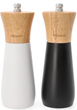 Zestaw młynków do soli i pieprzu Homla Basic Rubby 16 cm 2 szt Czarny / Biały (5902869983522) - obraz 1