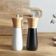 Zestaw młynków do soli i pieprzu Homla Basic Rubby 16 cm 2 szt Czarny / Biały (5902869983522) - obraz 5