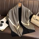Жіноча хустка бандана шарф пов'язка на шию сумку голову Honey Fashion Accessories коричневий (12-308) - изображение 1