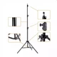 Штатив Veron CT2100 з кріпленням 1/4 для LED лампи, камери, фотоапарата, GoPro, 210 см, чорний (CT2100) - зображення 3
