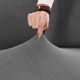 Водовідштовхувальний чохол на двомісний диван трикотаж жатка Diana Textile, Сірий, 145x185 см - зображення 13