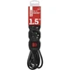 Мережевий фільтр Emos PC1321R з вимикачем 16А 3 розетки кабель 1.5м Black - зображення 2
