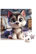 Пазлы De.tail. Маленький хаски цвет разноцветный Vladi Toys ЦБ-00277389 - изображение 3