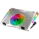 Подставка для ноутбука GamePro CP1270 с охлаждением 5 вентиляторов USB хаб RGB Silver - изображение 2