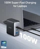 Мережевий зарядний пристрій Anker PowerPort 736 Nano II 100W GaN 3-Port Fast Charger - Black (A2145G11) - зображення 2