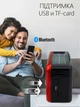 Портативная радиостанция радио MP3-плеер с функцией Bluetooth зарядка (солнечная панель, аккумулятор, сеть, батарейки) c фонариком, красная - изображение 3