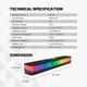 Компьютерная колонка-саундбар для ПК и ТВ Fantech BS151 Groove Bar Pro | Bluetooth 5.3, USB-C, RGB, 10Вт - изображение 11
