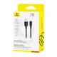 Дата кабель Baseus Silky Series OS Fast Charging USB to Lightning 2.4A (2m) (P1037770) (Cluster Black) (218983) - изображение 5