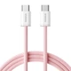 Кабель Type-C на Type-C Baseus Dynamic 4 Series Fast Charging Data Cable (1m, 100W, 5A, 480 Mbps). Pink - зображення 3