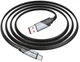 Кабель Hoco U119 USB to Type-C 5A nylon aluminum connectors 1.2 м Black (6942007605007) - зображення 3