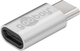 Adapter Goobay USB Type-C - Micro-USB Black (4040849566363) - obraz 1