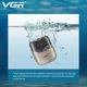Мужская аккумуляторная мини электробритва VGR V-345 для бритья бороды и усов шейвер для идеальной гладкости Grey - изображение 6