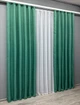 Комплект готовых штор VR-Textil Лен Мешковина № 111ш Бирюзовый 100х275 см 2 шт (31-053) - изображение 4