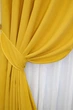 Комплект готовых штор VR-Textil Микровелюр SPARTA № 1193ш Желтый 150х290 см 2 шт (33-0032) - изображение 5