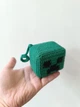 В'язана іграшка-брелок "Кріпер МАЙНКРАФТ" Minecraft, зелено-чорна, 6 см * 6 см * 6 см. - зображення 2