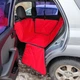Автогамак для собак Comfort Mini Red, непромокаемый, прочный, автомобильная подстилка, автомобильный чехол для перевозки собаки, гамак на 1/2 заднего сиденья, цвет красный с черным, SKU 004388, Your Stylish Hunter - изображение 3