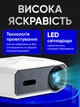Проектор домашний кинотеатр LED портативный Wi-Fi Android 720P HD 120 ANSI люмен с автофокусом автокоррекцией трапеции голосовым управлением пультом с поворотом 180° для просмотра фильмов сериалов игр на стену потолок компактный для дома квартиры отдыха - изображение 12