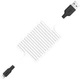 Кабель Hoco X21 USB to iP 2A silicone TPE connectors 1 м Black+White (6957531071365) - изображение 3