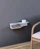 Полиця-тумба приліжкова металева NC Home Zephyra біла 110493 - зображення 1