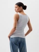 Жіноча майка Gap (4826241296610) Logo Ribbed Tank Top XS сіра - зображення 2