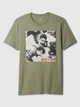 Чоловіча футболка GAP (4826241296599) Beastie Boys Graphic T-Shirt L зелена - зображення 3